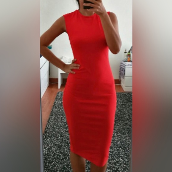 Zara Dresses & Skirts - Zara Coral Fitted Dress